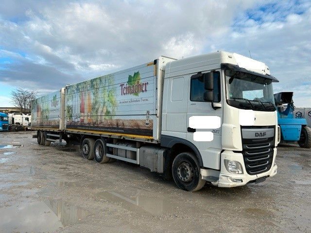 DAF  XF 460 Italszállító + HF + Pótkocsi kamion furgon + prikolica furgon