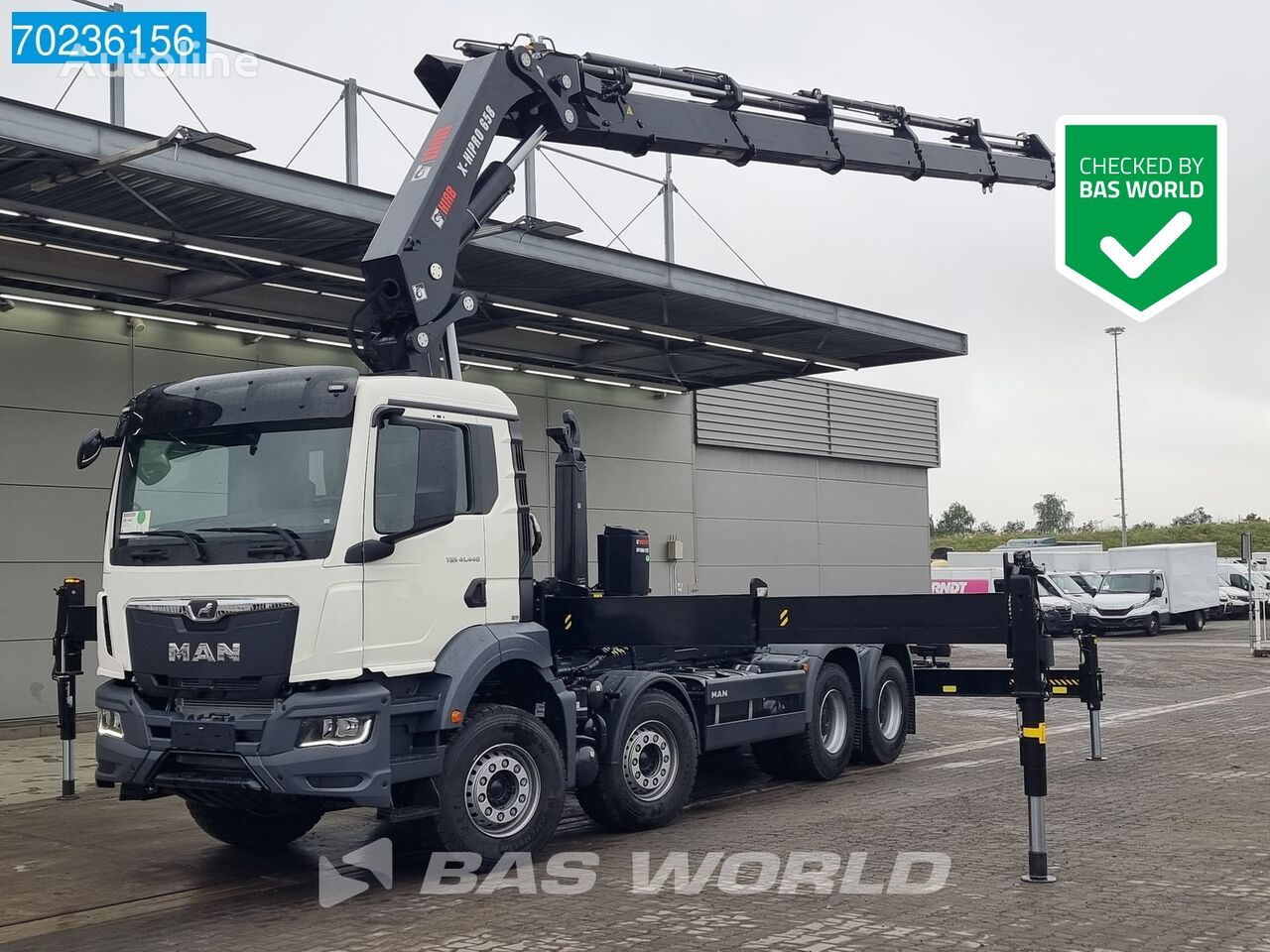 novi MAN TGS 41.440 8X4 HIAB X-HIPRO 658EP-6 Kran + HIAB Hook 25T Euro 6 kamion rol kiper