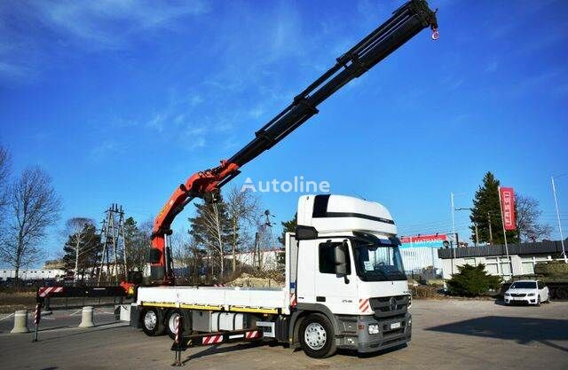 Mercedes-Benz Actros 2546 6x2 Palfinger PK 53002 Crane Kran kamion s ravnom platformom