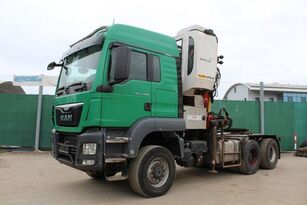 MAN TGX 33.480 6x6 BL - HOLZ KRAN EPSILON Nr.: 411 kamion za prijevoz drva