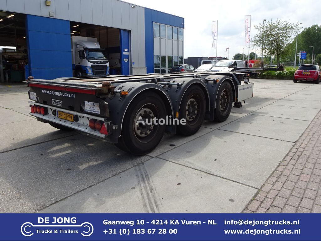 D-TEC Flexitrailer / 2x Extendable / Valx + Disc + 1x Lift Axle poluprikolica za prijevoz kontejnera