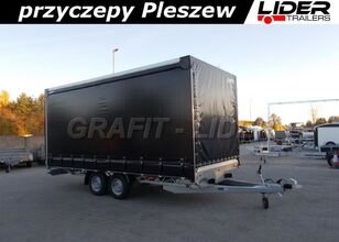 novi LIDER lider-trailers LT-014 spedycyjna przyczepa ciężarowa , firana je prikolica sa kliznim ceradom