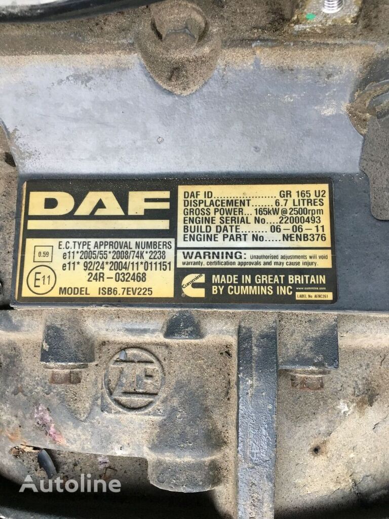 DAF GR165 U2 motor za DAF Lf45  kamiona