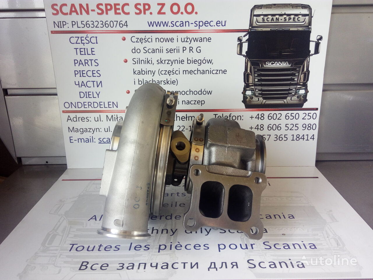Scania HX52 DT12 12/ DT12 17 HOLSET 1534695 turbokompresor motora za Scania P R G T tegljača